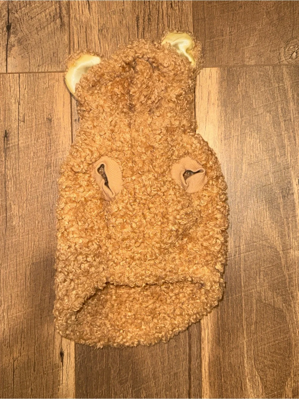 Top Paw Teddy Bear Sherpa Dog Hoodie XS | Brown Fleece Pet Costume Sweater